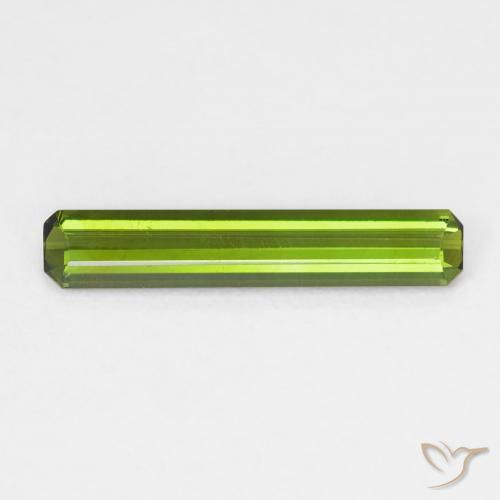 1.08ct Natural Deep Green Tourmaline, Emerald Cut, VVS