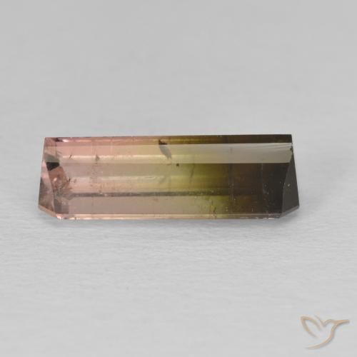 Tourmaline Gemstone in 15.1 x 5.7 mm Size for Sale, Tourmaline Stone in Bi-color Color