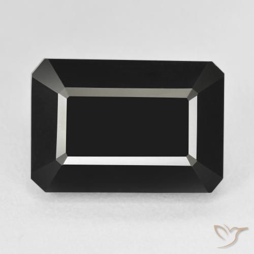16.31ct Natural Schorl Tourmaline, Emerald Cut, Opaque
