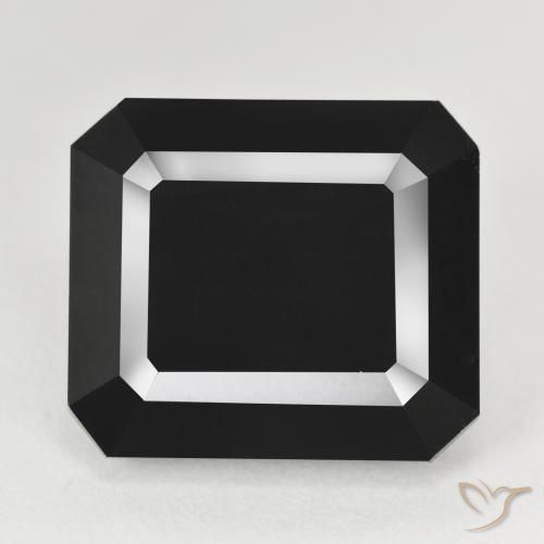 26.25ct Natural Schorl Tourmaline, Emerald Cut, Opaque
