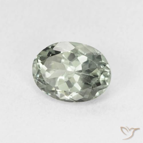 1.38 ct Green Tourmaline Stone, Natural Tourmaline in Oval Facet Shape for Sale