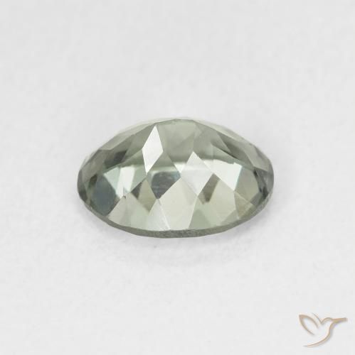 Tourmaline Gemstone in 8 x 6 mm (calibrated) Size for Sale, Tourmaline Stone in Medium Green-Grey Color