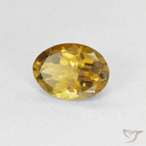 0.96 ct Brown Tourmaline Stone, Natural Tourmaline in Oval Facet Shape for Sale