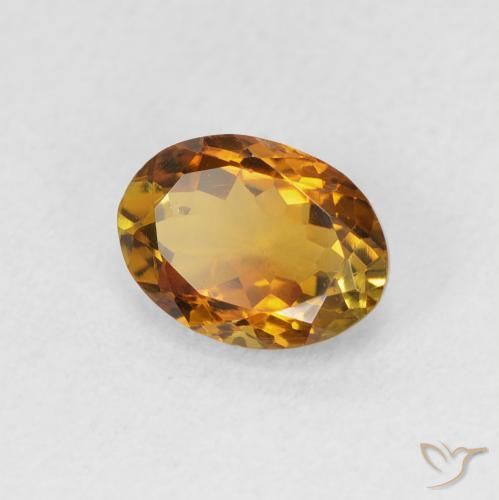 1.27 ct Brown Tourmaline Stone, Natural Tourmaline in Oval Facet Shape for Sale