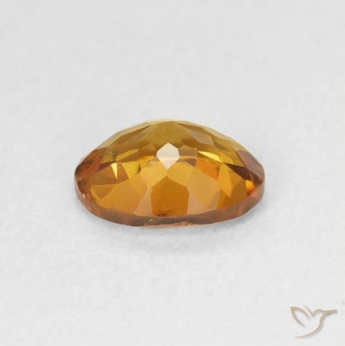 Tourmaline Gemstone in 8 x 6 mm (calibrated) Size for Sale, Tourmaline Stone in Golden Orange to Deep Brown Color