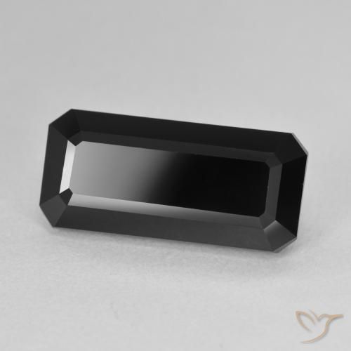 7.00 ct Black Tourmaline Stone, Natural Tourmaline in Octagon Step Cut Shape for Sale