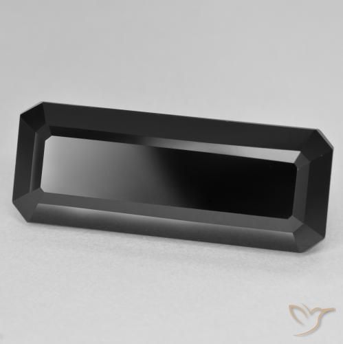 18.12 ct Black Tourmaline Stone, Natural Tourmaline in Octagon Step Cut Shape for Sale