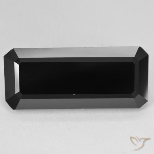 17.27ct Natural Schorl Tourmaline, Emerald Cut, Opaque