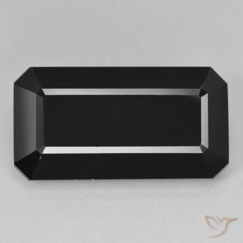 22.18ct Natural Schorl Tourmaline, Emerald Cut, Opaque