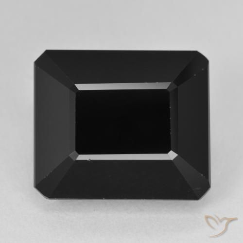 16.64ct Natural Schorl Tourmaline, Emerald Cut, Opaque