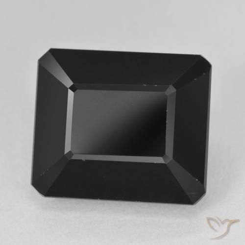 16.64 ct Black Tourmaline Stone, Natural Tourmaline in Octagon Step Cut Shape for Sale