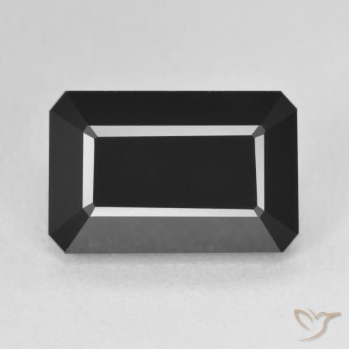9.48ct Natural Schorl Tourmaline, Emerald Cut, Opaque