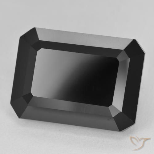 25.94 ct Black Tourmaline Stone, Natural Tourmaline in Octagon Step Cut Shape for Sale