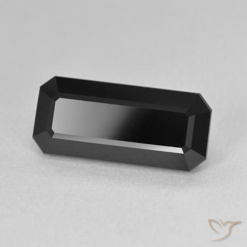 4.79 ct Black Tourmaline Stone, Natural Tourmaline in Octagon Step Cut Shape for Sale