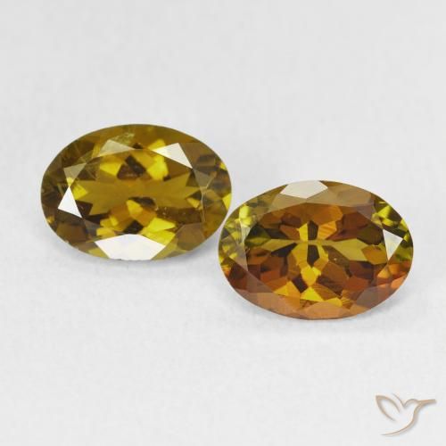 2.08ctw Natural Medium Gold Tourmaline, Oval, VS
