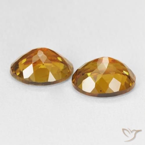 Tourmaline Gemstones in 8 x 6 mm (calibrated) Size for Sale, Tourmaline Stones in Medium Gold Color