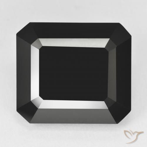 22.86ct Natural Schorl Tourmaline, Emerald Cut, Opaque