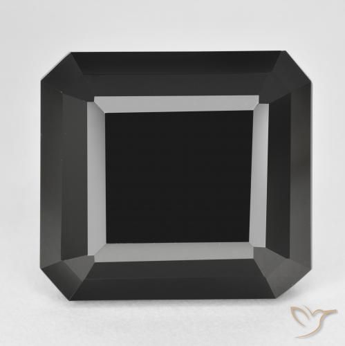 38.66ct Natural Schorl Tourmaline, Emerald Cut, Opaque