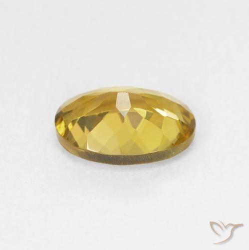 Tourmaline Gemstone in 8 x 6 mm (calibrated) Size for Sale, Tourmaline Stone in Golden Color