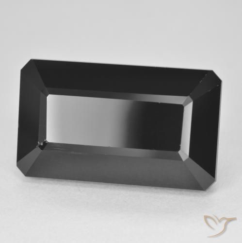 23.38 ct Black Tourmaline Stone, Natural Tourmaline in Octagon Step Cut Shape for Sale
