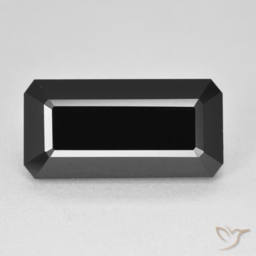 8.77ct Natural Schorl Tourmaline, Emerald Cut, Opaque