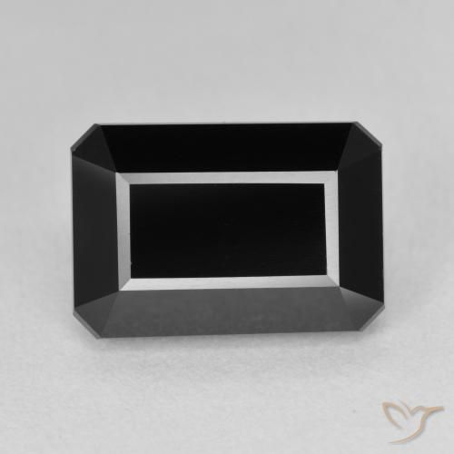 9.45ct Natural Schorl Tourmaline, Emerald Cut, Opaque