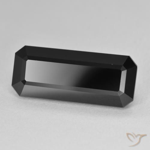 10.94 ct Black Tourmaline Stone, Natural Tourmaline in Octagon Step Cut Shape for Sale
