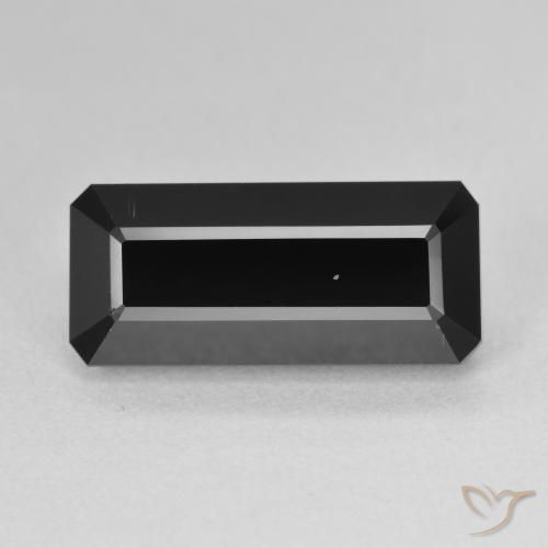 7.51ct Natural Schorl Tourmaline, Emerald Cut, Opaque