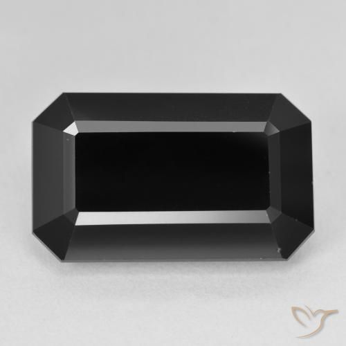 18.21ct Natural Schorl Tourmaline, Emerald Cut, Opaque