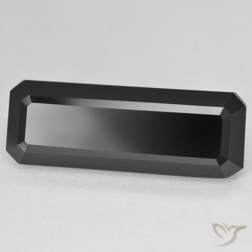 18.54 ct Black Tourmaline Stone, Natural Tourmaline in Octagon Step Cut Shape for Sale
