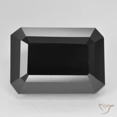 25.38ct Natural Schorl Tourmaline, Emerald Cut, Opaque