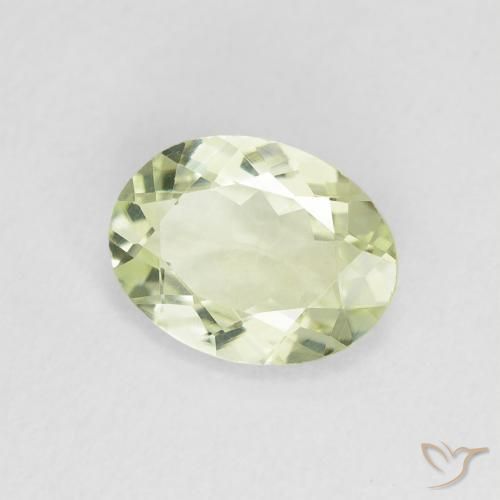 1.05 ct Green Tourmaline Stone, Natural Tourmaline in Oval Facet Shape for Sale
