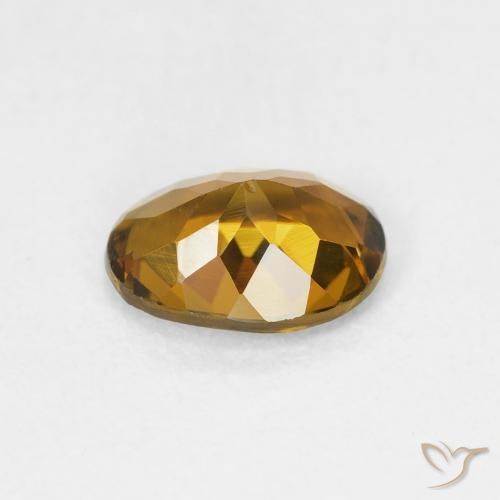 Tourmaline Gemstone in 8 x 6 mm (calibrated) Size for Sale, Tourmaline Stone in Golden-Brown Color