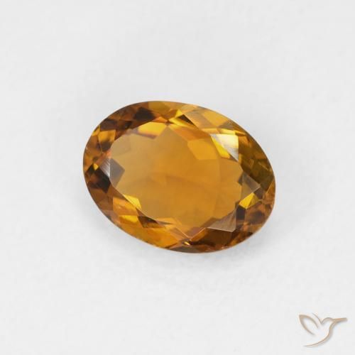 1.04 ct Golden Tourmaline Stone, Natural Tourmaline in Oval Facet Shape for Sale