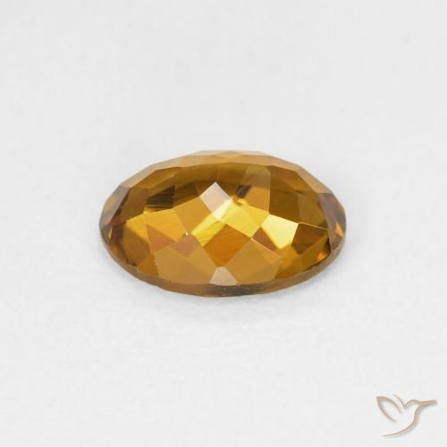 Tourmaline Gemstone in 7.7 x 5.7 mm Size for Sale, Tourmaline Stone in Golden-Brown Color