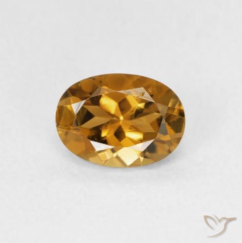 0.93ct Natural Golden-Brown Tourmaline, Oval, VVS-VS
