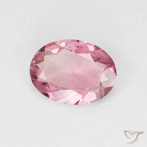 0.95 ct Pink Tourmaline Stone, Natural Tourmaline in Oval Facet Shape for Sale