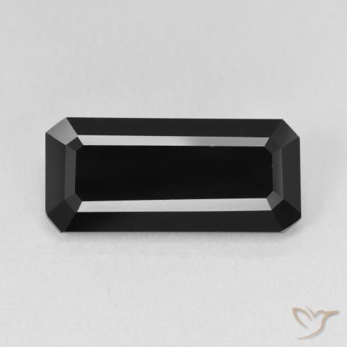5.60ct Natural Schorl Tourmaline, Emerald Cut, Opaque