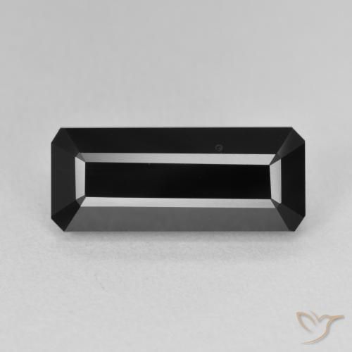 6.85ct Natural Schorl Tourmaline, Emerald Cut, Opaque