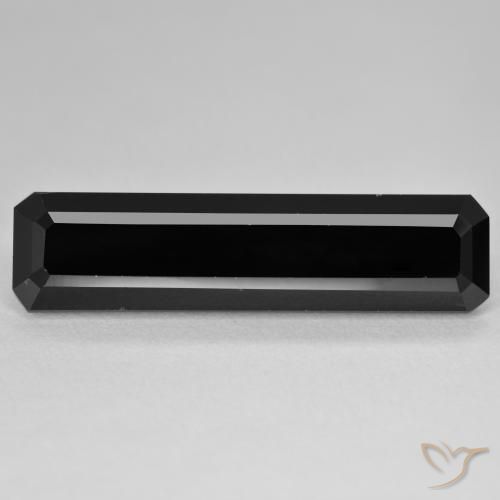 13.02ct Natural Schorl Tourmaline, Emerald Cut, Opaque