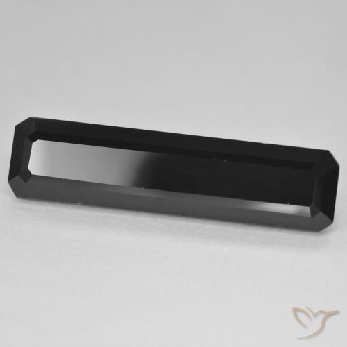 13.02 ct Black Tourmaline Stone, Natural Tourmaline in Octagon Step Cut Shape for Sale