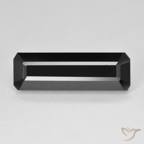 9.72ct Natural Schorl Tourmaline, Emerald Cut, Opaque