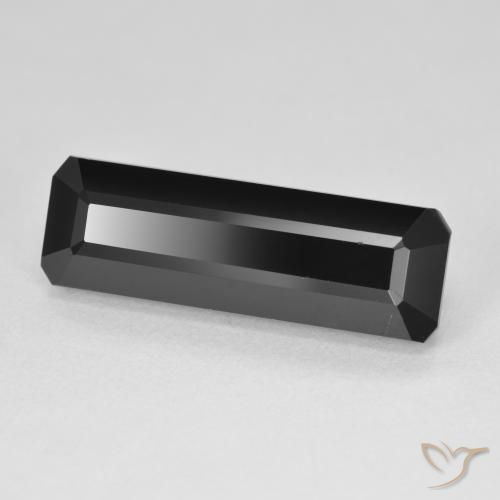 9.72 ct Black Tourmaline Stone, Natural Tourmaline in Octagon Step Cut Shape for Sale