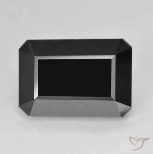 14.52ct Natural Schorl Tourmaline, Emerald Cut, Opaque