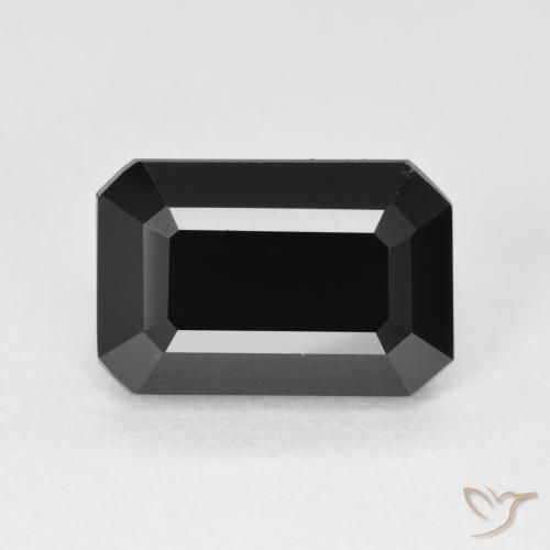 4.42ct Natural Schorl Tourmaline, Emerald Cut, Opaque