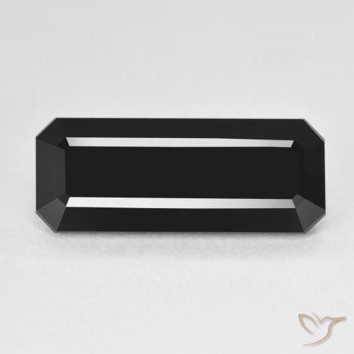 6.60ct Natural Schorl Tourmaline, Emerald Cut, Opaque