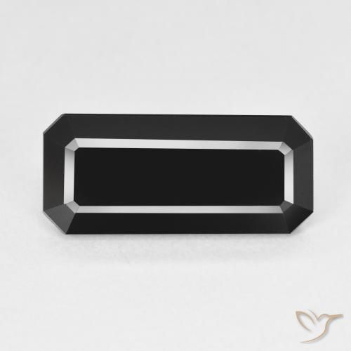 5.86ct Natural Schorl Tourmaline, Emerald Cut, Opaque