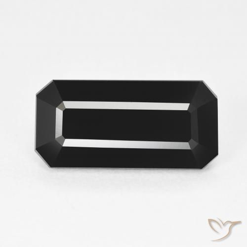 4.16ct Natural Schorl Tourmaline, Emerald Cut, Opaque