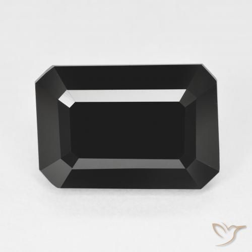 9.78ct Natural Schorl Tourmaline, Emerald Cut, Opaque