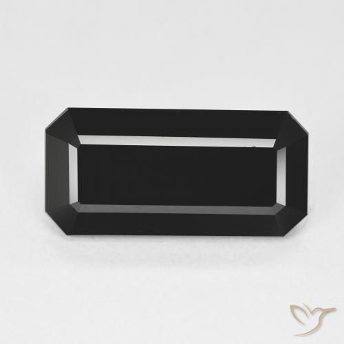 7.47ct Natural Schorl Tourmaline, Emerald Cut, Opaque
